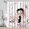 Cortina de Ducha de Tela Impermeable Resistente al Moho con Estampado Digital de Mariposas de Amazon para Baño, Partición de Tela para Ducha, Sin Perforaciones