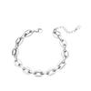 Joyería de Cadena Creativa Moderna Europea y Americana Estilo Coreano ins Pulsera de Acero de Titanio Elegante Pulsera de Nariz de Cerdo de 18K para Mujer