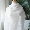 Tela de Encaje de Malla Blanca Cortina Tela de Fondo para Fotos de Boda Mesa de Comedor Vestido Ropa