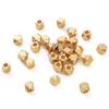 Pacote de ouro 14K preservador de cor contas soltas lapidação poligonal contas pulseira de miçangas DIY feita à mão material para joias acessórios
