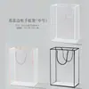 Bolso de Mano Transparente de Moda con Borde PVC Impermeable Bolsa de Regalo para Ramo Día del Maestro y Festival Qixi Bolsa de Embalaje Floral