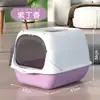 Venta al por mayor del fabricante transfronterizo más vendido, caja de arena para gatos completamente cerrada, inodoro para gatos extragrande, a prueba de olores, a prueba de salpicaduras, caja de arena para gatos desodorante