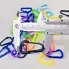 Mosquetón de plástico tipo D de colores gancho multifuncional moda juego llavero DIY accesorios para ropa hebilla de caja bolsa