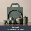 Juego de Té Portátil de Viaje Horno Ru Juego de Té para Exterior Una Tetera Dos Cuatro Tazas Tetera Portátil Taza Rápida Regalo