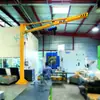 Grúa Cantilever de Aleación de Aluminio de 200 kg Grúa con Pluma Giratoria Manual de 360 grados con Polipasto Servo para Elevación