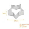 En Stock Anillo Perforado de Acero Inoxidable 430 Forma de Estrella para Tarta Anillo de Mousse Francés Anillo para Tarta de Queso Molde de Estrella de Cinco Puntas para Hornear