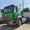 Exportación de tractores HOWO NX371 usados, tractocamiones Sinotruk para ingeniería y transporte de arena y grava
