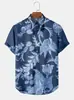 Camisa Masculina Manga Curta Gola Alta Transfronteiriça de Halloween Camisa Masculina Comércio Exterior Verão 2025 Nova Tamanho Grande Casual Masculino