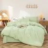 Conjunto de cama aconchegante estilo nórdico para o quarto, incluindo capa de edredom, lençol de baixo, fronha, conjunto completo de quatro peças