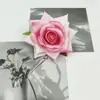 Cabeças de Flores de Rosa Simuladas DIY Flor de Rosa Artesanal Parede de Flores de Rosa Decoração de Casamento Bolo Arranjo de Carro de Casamento Materiais Florais Flores Artificiais
