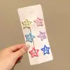 Presilha de Cabelo Estrela Dopamina para Mulheres 2026 Novo Modelo Estrela de Cinco Pontas Presilha BB Acessório de Cabelo para Franja Lateral Presilha de Cabelo Adorno de Cabeça