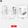 373 Máquina de coser para pegar botones con clips de resorte izquierdo y derecho engrosados, clip plano para botones, clip de acero para máquina de coser, Original Fábrica Kunlun
