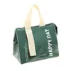 Bolsa Lonchera Aislada de Mano de Gran Capacidad a la Moda Venta al por Mayor Estudiante Simple Impermeable Bolsa Aislada de Papel Aluminio Engrosado Bolsa para Bento