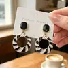 Pendientes de perla geométrica con pasador de plata 925 para mujer, aretes de moda, borla, pendiente de alto nivel, temperamento, pendientes vintage, venta al por mayor