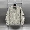 Chaqueta para Hombre Transfronteriza Nuevo Otoño Estilo Coreano de Gama Alta Patchwork Ropa de Trabajo Cuello Alto Chaqueta Marca de Moda Estilo Fresco