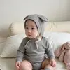 Gorro de bebé para primavera y otoño, gorro lindo y súper adorable que protege las orejas para bebés e infantes, gorro a prueba de viento para bebés de pocos meses al salir, estilo coreano