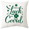 Calle. Funda de Almohada Día de San Patricio Día Nacional Irlandés Cuadros Funda de Cojín para Sofá Cuero de Durazno Almohada Estampada Transfronteriza