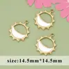 Venta Caliente Transfronteriza Romántico Francés Acero de Titanio Incrustado con Nácar Blanco DIY Moda Colgante Pendientes Collar Joyería Colgante