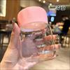 Copo de água de vidro gordinho pequeno presente leite portátil promoção de rua presente caneca de alto borossilicato yun