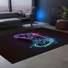 Alfombra de Cristal de Terciopelo Estilo Americano Transfronteriza de Amazon para Salas de Juegos, Alfombra Resistente a Manchas y al Desgaste, Alfombra Grande para Sofá de Sala de Estar