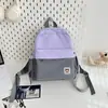 Mochila Dupla Feminina de Grande Capacidade Transfronteiriça 2025 Toque de Luxo Mochila Dupla de Ombro Bolsa de Viagem Casual Mochila para Aluno do Ensino Médio