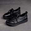 Zapatos Bajos Casuales Retro de Suela Plana de Corte Bajo con Cordones Jiezu 2025 Nuevo Estilo de Verano para Mamá Son Ligeros, Cómodos, Modernos y Versátiles