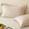 Fundas de Almohada Florales Pequeñas, un Par de Fundas de Almohada de Gasa de Algodón Puro 2026 Nuevas, Anti-Aceite para el Cabello, Funda Interior para Almohada 48X74