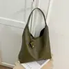 2026 Nueva Bolsa de Axila para Mujer, Bolso Tote de Patrón Tejido Retro de Moda de Nicho, Gran Capacidad, Bolso de Hombro de Alta Gama
