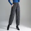 Elegantes Pantalones Harem Versátiles Estampados para Mujer, Novedad Otoño 2026 Cintura Alta Adelgazantes Sueltos Casuales para el Trabajo, Pantalones Tipo Zanahoria de Moda
