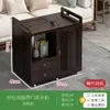 Mesa de té móvil, mesa de té pequeña, gabinete de té para el hogar con ruedas, carrito de té, mesa de té Kung Fu, tetera, juego de bandeja para juego de té integrado
