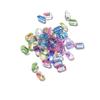 Mini cubo de azúcar de cristal para uñas, diamantes, joyería para uñas al por mayor, mágico aurora, octogonal, caramelo de roca, joyería para uñas tridimensional