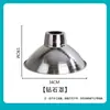 Refletor de Luminária Industrial e de Mineração LED Fábrica Revestimento Externo de Aço Inoxidável Tampa de Aço Inoxidável Tampa Externa de Aço Inoxidável Suporte de Lâmpada de Cobre e27 Haste de Suspensão Corrente Acessórios para Lâmpada