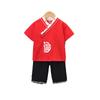 Traje Tang para niño Verano Hanfu infantil Estilo República de China Algodón y lino Mejorado Bebé Estilo chino Conjunto de dos piezas Moda nacional