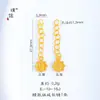 Puzuo Color Fuerte que Conserva Arena Dorada Accesorios DIY Mantra de Seis Caracteres Lingote Corazón Bambú Colgante Collar Pulsera Accesorios para Mujeres