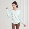 Conjunto de Ropa de Yoga con Espalda Descubierta para Mujer 2025 Nuevo Otoño e Invierno Manga Larga Profesional Pilates Running Top Traje Deportivo al Por Mayor