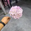 90 Hastes de Flores de Hortênsia Grandes Individuais, Arranjos de Flores de Casamento com Hortênsias, Flores Artificiais Redondas Altas