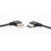 Cabo extensor USB macho-macho cotovelo duplo 90 graus radiador de notebook cabo de dados e carregamento disco rígido móvel