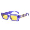 Nuevas gafas de sol cuadradas transfronterizas 2023, gafas de sol de calle versátiles de diseñador de marca simple de moda europea y americana para mujer