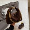 Bolsa de Hombro Cruzada Versátil Retro para Comercio Exterior Transfronterizo Bolso Cruzado Moda Femenina Bolso Sencillo con Cadena Casual para Viajes Cotidianos Bolso de Axila