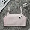 Ropa interior para niñas en período de desarrollo para edades de 9 a 12 años, Camisola para niñas de primaria y secundaria, Algodón transpirable de verano fino anti-golpes
