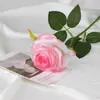 Flores de Rosa de Terciopelo Artificiales para Decoración de Boda, Flores Falsas de Seda para Decoración del Hogar del Día de San Valentín, Ramo de Flores Artificiales