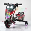 Fábrica de origem direta transfronteiriça carro elétrico de três rodas drift para adultos e crianças, temporização ajustável, adequado para drifting em praça