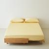 Sábana Bajera Ajustable Individual de Algodón de Fibra Larga Ropa de Cama Algodón Puro Color Sólido Simple Individual y Doble Protector de Colchón de Algodón Cubierta de Cama de Dormitorio