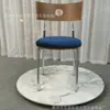 Cadeira de Jantar Estilo Mid-Century Moda Nórdica, Luxo Leve, Uso Doméstico, Madeira Maciça