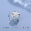 Plata Pura 999 Lujo Ligero Forma de Cintura de Loto Flor de Doble Capa Separador de Perlas Pulsera DIY Hecha a Mano Accesorios Separadores de Perlas de Cristal