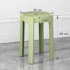 Bancos de Plástico para Uso Doméstico, Apilables, Taburetes Altos de Color Macarrón, Taburetes Molino de Viento, Sillas de Comedor de Repuesto Simples para Comedor