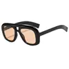 Gafas de Sol Cuadradas de Doble Puente Transfronterizas Nuevas 2026 para Mujer, Moda Europea y Americana, Sencillas y Versátiles, Protección Solar para Vacaciones, Gafas de Sol Personalizadas