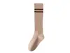 Calcetines de Dos Rayas hasta la Rodilla para Mujer Estilo Otoño e Invierno, Calcetines Largos de Compresión Calentadores Adelgazantes, Calcetines Holgados Estilo Universitario