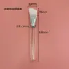 Venta al por mayor del fabricante Cepillo Facial Plano para Mascarilla con Mango de Plástico Blanco, Cerdas Suaves, Cepillo Grande de Silicona, Brocha para Base de Maquillaje, Brocha de Maquillaje para Belleza