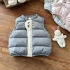 Colete de Penas para Meninos e Meninas, Roupa Externa para Bebês e Crianças Pequenas, Espessado e Quente, Colete de Bebê, 90% Penugem de Pato Branca, Leve, Classe A